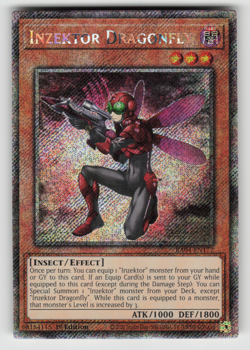 Inzektor Dragonfly Yugioh RA04-EN172 Platinum Secret Rare PSR NM - Image 1