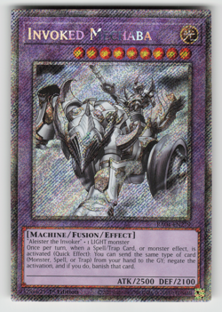 Invoked Mechaba Yugioh RA04-EN279 Platinum Secret Rare PSR NM - Image 1