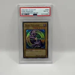 2002 Dark Magician SDY-006 1st Edition AE Ultra Rare Yugioh Card Near Mint PSA 8 - Image 1