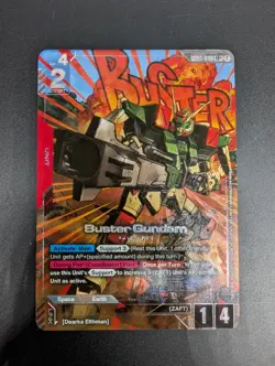 Gundam Card Game - GCG - Buster Gundam Alt Foil G001-046 LR+ - NM Cond - Image 1