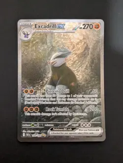Excadrill ex 168/086 Black Bolt BLK EN Special Illustration Rare Pokemon Card - Image 1
