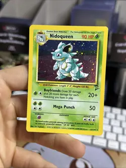 #2 Nidoqueen 12/130 Base Set 2 2000 Holo Rare WOTC Pokemon Card TCG - Image 4