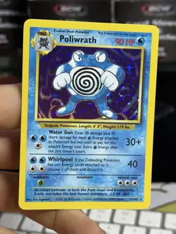 #2 Poliwrath 13/102 Base Set 1999 Holo Rare WOTC Pokemon Card TCG - Image 3
