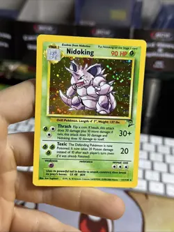 #2 Nidoking 11/130 Base Set 2 2000 Holo Rare WOTC Pokemon Card TCG - Image 3