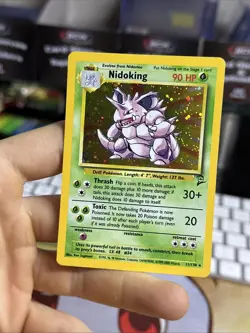 #2 Nidoking 11/130 Base Set 2 2000 Holo Rare WOTC Pokemon Card TCG - Image 4