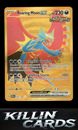 Roaring Moon ex - 262/182 262/182 Pokemon Hyper Rare SV04: Paradox Rift Card NM - Image 1