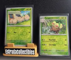 Lot Of 2 Pokemon Prismatic Evolutions Reverse Holo Exeggcute & Exeggutor - Image 1