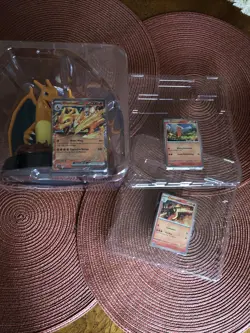 Pokemon TCG Charizard EX Super Premium - Card Display Figure & 3 Promo-BIN 30 - Image 4