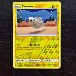 Tynamo 44/147 Pokemon Burning Shadows Sun & Moon Reverse Holo Common Card NM - Image 1
