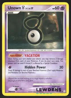 Unown (V) - 79/146 - Uncommon - Legends Awakened - Pokemon Card - Image 1
