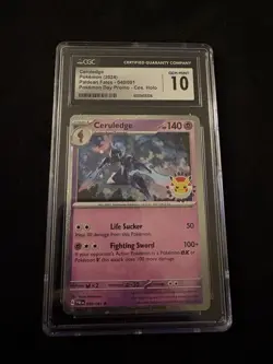 Pokemon TCG CGC 10 Ceruledge 040/091 Holo Pokemon Day Promo Card 2024 - Image 1