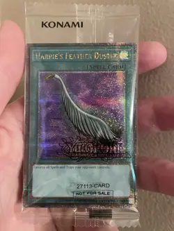 Yu-Gi-Oh! Harpie's Feather Duster 18144506 Quarter Century Rare 27113-Card Promo - Image 1