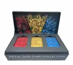 Yugioh Egyptian God Limited Edition Metal Card Collection Slifer Ra Obelisk New - Image 1