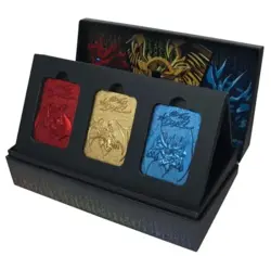 Yugioh Egyptian God Limited Edition Metal Card Collection Slifer Ra Obelisk New - Image 2