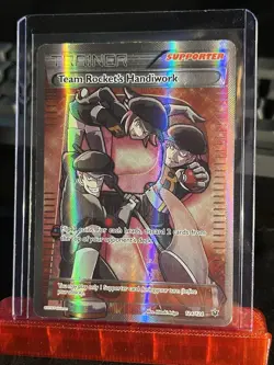 Team Rocket's Handiwork 124/124 Fates Collide - Full Art Pokemon Trainer Card - Image 1