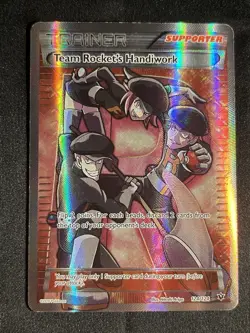 Team Rocket's Handiwork 124/124 Fates Collide - Full Art Pokemon Trainer Card - Image 2