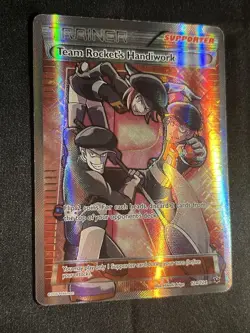 Team Rocket's Handiwork 124/124 Fates Collide - Full Art Pokemon Trainer Card - Image 3
