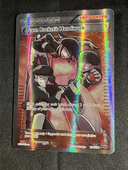 Team Rocket's Handiwork 124/124 Fates Collide - Full Art Pokemon Trainer Card - Image 4