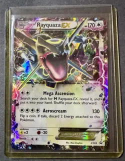 Rayquaza EX XY69 Black Star Promo Holo Rare Pokemon Card NM Shiny XY 170 HP - Image 1