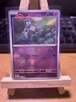 Golett - Pokemon TCG Black Bolt Reverse Holo Poke Ball Pokemon Card 042/086 - Image 1
