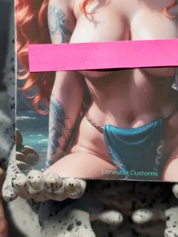 1/1 Only 1 Made Merida Brave Disney Tattoo Topless Spicy Lonestar Customs Card - Image 4