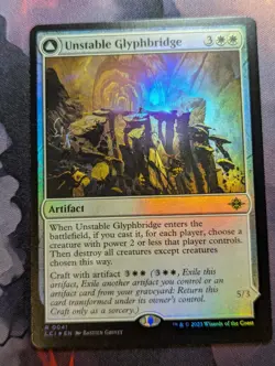 Unstable Glyphbridge - LCI - 0041 - MTG - TCG Card - FOIL - Image 1