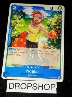 CARTE ONE PIECE ANGLAISE OP03-048 NOJIKO MINT OP03 ENGLISH CARD - Image 1