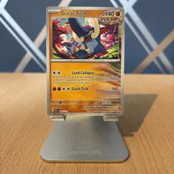 055/131 Great Tusk : Uncommon Card : Prismatic Evolutions : Pokemon TCG - Image 1