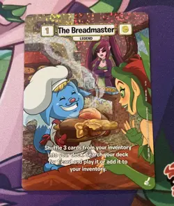 Neopets Battledome TCG The Breadmaster Full Art Foil OBL Promo #2 Neopets Card - Image 1