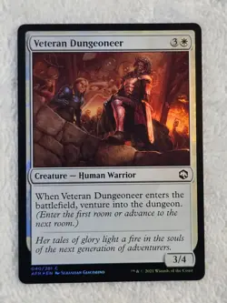 MTG Veteran Dungeoneer FOIL #40 Adventures in the Forgotten Realms Card NM - Image 1