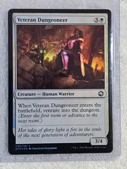 MTG Veteran Dungeoneer FOIL #40 Adventures in the Forgotten Realms Card NM - Image 4