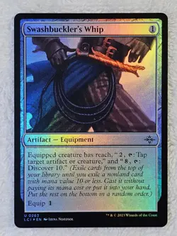 MTG Swashbuckler's Whip FOIL - The Lost Caverns of Ixalan #263 Magic Card U NM - Image 2