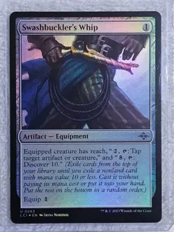 MTG Swashbuckler's Whip FOIL - The Lost Caverns of Ixalan #263 Magic Card U NM - Image 4