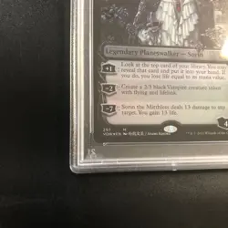 MTG Crimson Vow Soring the Mirthless Showcase foil PSA 10 - Image 4