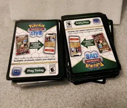 150 POKEMON TCG ONLINE CODE CARDS - Unused - prismatic, destined rivals, JTG - Image 1