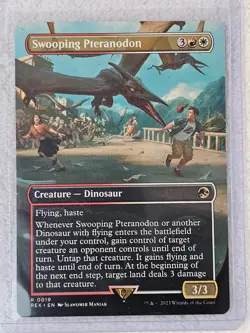 MTG Swooping Pteranodon (Borderless) #19 Jurassic World Collection Rare NM - Image 4