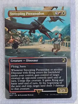 MTG Swooping Pteranodon (Borderless) #19 Jurassic World Collection Rare NM - Image 5