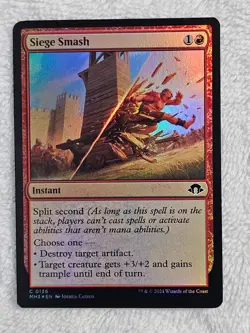 MTG Siege Smash FOIL Modern Horizons 3 (MH3) #136 Magic Gathering Card NM - Image 1