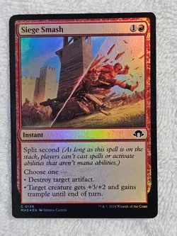 MTG Siege Smash FOIL Modern Horizons 3 (MH3) #136 Magic Gathering Card NM - Image 2