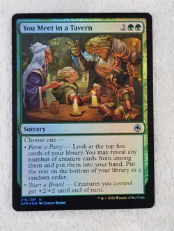 MTG You Meet in a Tavern FOIL - Adventures in the Forgotten Realms # 215 U NM - Image 2