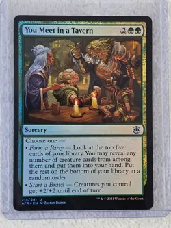 MTG You Meet in a Tavern FOIL - Adventures in the Forgotten Realms # 215 U NM - Image 5