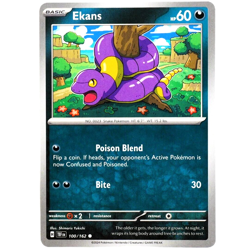 Ekans - Common - Pokemon TCG Scarlet & Violet Temporal Forces #100/162 - Image 2