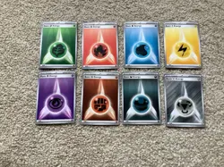 Pokemon Black Bolt White Flare Non holo Energy Set of 8 Cards - Image 1