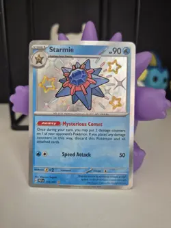 Pokemon TCG Starmie 119/091 Paldean Fates- Baby Shiny-Shiny Rare-Pack Fresh NM/M - Image 1