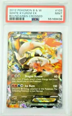 2012 POKEMON Black & White WHITE KYUREM EX Boundaries Crossed #103 MINT PSA 9 - Image 1