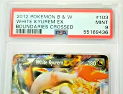 2012 POKEMON Black & White WHITE KYUREM EX Boundaries Crossed #103 MINT PSA 9 - Image 2