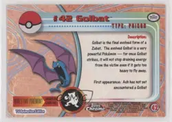 Golbat Topps Chrome Pokemon TV Animation Edition #42 2000 07sf - Image 2