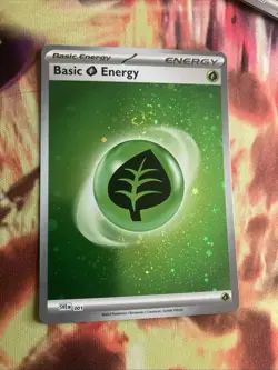 Basic Grass Energy 001 SV EN Cosmo Scarlet & Violet 151 Pokemon Holo Foil Nice! - Image 1