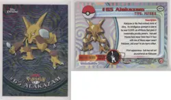 Alakazam Topps Chrome Pokemon TV Animation Edition #65 2000 07sf - Image 3