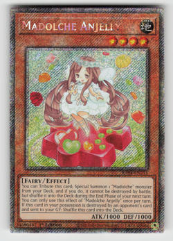 Madolche Anjelly Yugioh RA04-EN215 Platinum Secret Rare PSR NM - Image 1